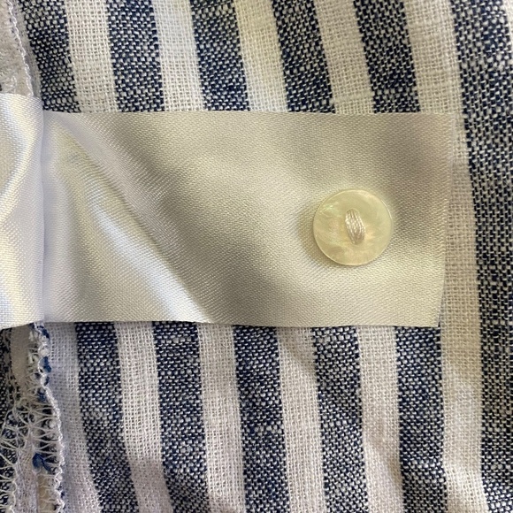 Orvis Ladies' Short Sleeve Linen Blend Shirt, Blue Stripe, XX-Large NWT - Picture 15 of 15